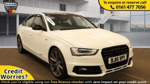 Used 2015 WHITE AUDI A4 Saloon 2.0 TDI BLACK EDITION PLUS 4d 174 BHP (reg. 2015-03-25) for sale in Stockport