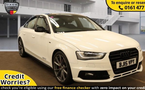Used 2015 WHITE AUDI A4 Saloon 2.0 TDI BLACK EDITION PLUS 4d 174 BHP (reg. 2015-03-25) for sale in Stockport