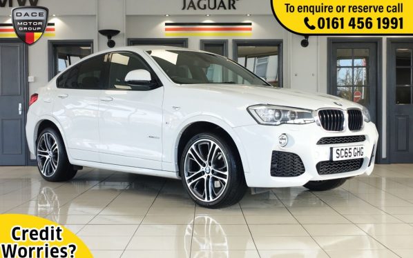 Used 2015 WHITE BMW X4 SUV 3.0 XDRIVE30D M SPORT 4d 255 BHP (reg. 2015-12-31) for sale in Wilmslow
