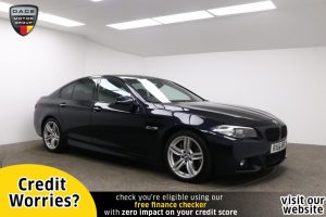 Used 2016 BLACK BMW 5 SERIES Saloon 3.0 530D M SPORT 4d AUTO 255 BHP (reg. 2016-09-24) for sale in Manchester
