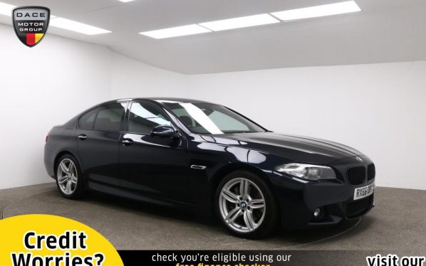Used 2016 BLACK BMW 5 SERIES Saloon 3.0 530D M SPORT 4d AUTO 255 BHP (reg. 2016-09-24) for sale in Manchester