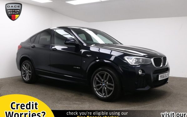 Used 2016 BLACK BMW X4 Coupe 2.0 XDRIVE20D M SPORT 4d AUTO 188 BHP (reg. 2016-10-31) for sale in Manchester