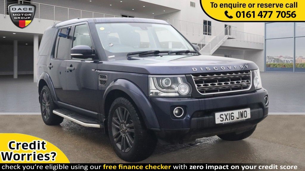 Used 2016 BLUE LAND ROVER DISCOVERY SUV 3.0 SDV6 GRAPHITE 5d AUTO 255 BHP (reg. 2016-03-24) for sale in Stockport