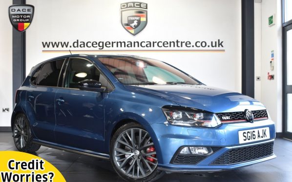 Used 2016 BLUE VOLKSWAGEN POLO Hatchback 1.8 GTI 5DR 189 BHP (reg. 2016-08-19) for sale in Altrincham