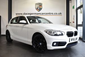 Used 2016 WHITE BMW 1 SERIES Hatchback 2.0 118D SPORT 5DR AUTO 147 BHP (reg. 2016-06-24) for sale in Altrincham