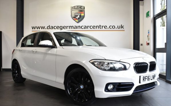 Used 2016 WHITE BMW 1 SERIES Hatchback 2.0 118D SPORT 5DR AUTO 147 BHP (reg. 2016-06-24) for sale in Altrincham