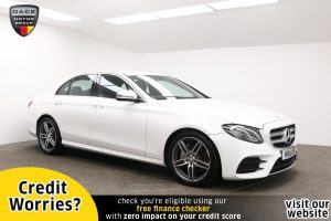Used 2016 WHITE MERCEDES-BENZ E-CLASS Saloon 2.0 E 220 D AMG LINE 4d AUTO 192 BHP (reg. 2016-06-24) for sale in Manchester