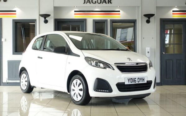 Used 2016 WHITE PEUGEOT 108 Hatchback 1.0 ACCESS 3d 68 BHP (reg. 2016-03-31) for sale in Wilmslow
