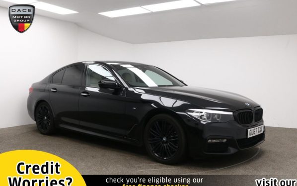 Used 2017 BLACK BMW 5 SERIES Saloon 3.0 540I XDRIVE M SPORT 4d AUTO 335 BHP (reg. 2017-09-20) for sale in Manchester