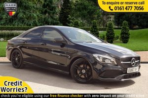 Used 2017 BLACK MERCEDES-BENZ CLA Coupe 2.1 CLA 220 D AMG LINE 4d AUTO 174 BHP (reg. 2017-09-09) for sale in Stockport