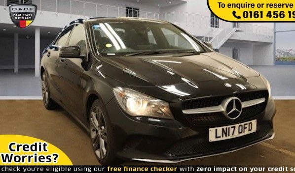 Used 2017 BLACK MERCEDES-BENZ CLA Coupe 2.1 CLA 220 D SPORT 4d AUTO 174 BHP (reg. 2017-04-26) for sale in Wilmslow