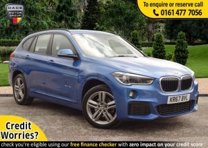 Used 2017 BLUE BMW X1 SUV 2.0 SDRIVE18D M SPORT 5d 148 BHP (reg. 2017-10-30) for sale in Stockport
