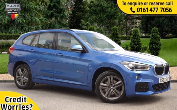 Used 2017 BLUE BMW X1 SUV 2.0 XDRIVE18D M SPORT 5d 148 BHP (reg. 2017-10-31) for sale in Stockport