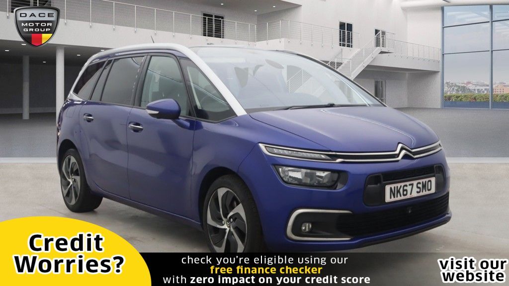 Used 2017 BLUE CITROEN C4 GRAND PICASSO MPV 2.0 BLUEHDI FLAIR S/S 5d 148 BHP (reg. 2017-09-04) for sale in Manchester