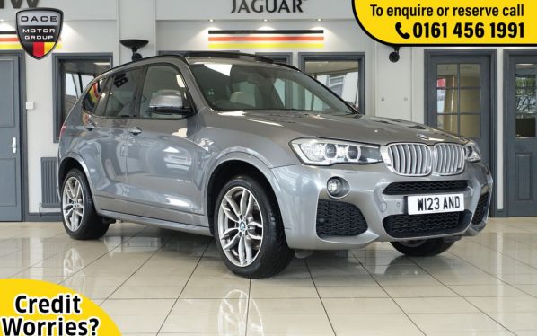 Used 2017 GREY BMW X3 SUV 3.0 XDRIVE30D M SPORT 5d AUTO 255 BHP (reg. 2017-09-15) for sale in Wilmslow