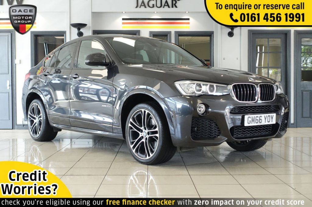 Used 2017 GREY BMW X4 SUV 2.0 XDRIVE20D M SPORT 4d AUTO 188 BHP (reg. 2017-01-06) for sale in Wilmslow