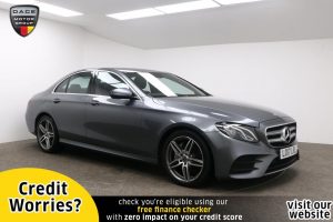 Used 2017 GREY MERCEDES-BENZ E-CLASS Saloon 2.0 E 220 D AMG LINE 4d AUTO 192 BHP (reg. 2017-06-14) for sale in Manchester