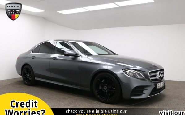 Used 2017 GREY MERCEDES-BENZ E-CLASS Saloon 2.0 E 220 D AMG LINE 4d AUTO 192 BHP (reg. 2017-07-25) for sale in Manchester