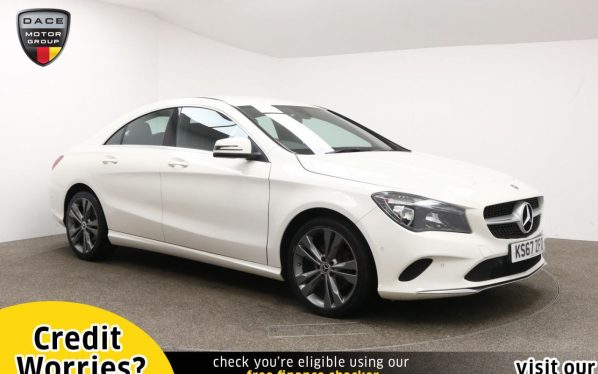 Used 2017 WHITE MERCEDES-BENZ CLA Coupe 1.6 CLA 180 SPORT 4d 121 BHP (reg. 2017-12-18) for sale in Manchester