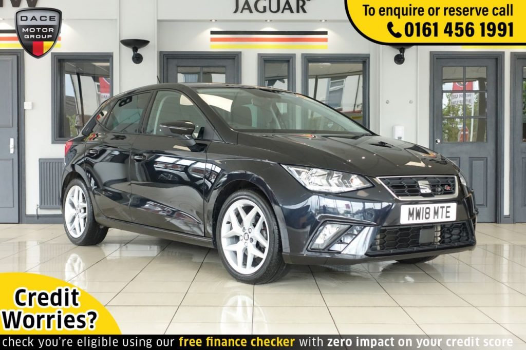 Used 2018 BLACK SEAT IBIZA Hatchback 1.0 TSI FR DSG 5d AUTO 114 BHP (reg. 2018-05-24) for sale in Wilmslow