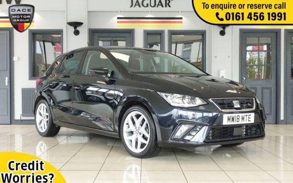 Used 2018 BLACK SEAT IBIZA Hatchback 1.0 TSI FR DSG 5d AUTO 114 BHP (reg. 2018-05-24) for sale in Wilmslow