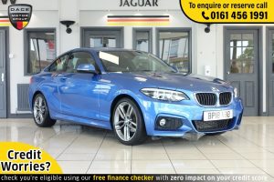 Used 2018 BLUE BMW 2 SERIES Coupe 2.0 218D M SPORT 2d 148 BHP (reg. 2018-06-15) for sale in Wilmslow