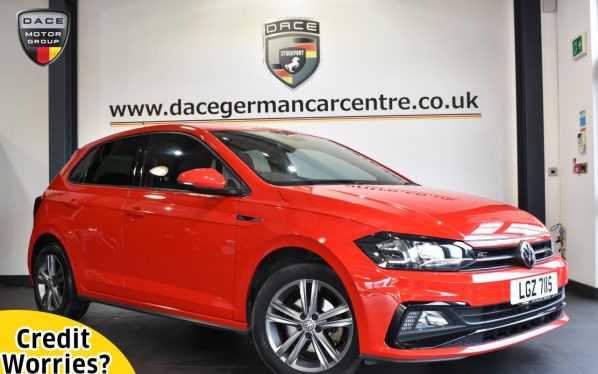 Used 2018 RED VOLKSWAGEN POLO Hatchback 1.0 R-LINE TSI 5DR 114 BHP (reg. 2018-11-21) for sale in Altrincham