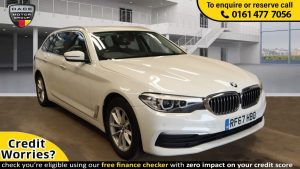 Used 2018 WHITE BMW 5 SERIES Estate 2.0 520D SE TOURING 5d AUTO 188 BHP (reg. 2018-02-09) for sale in Stockport