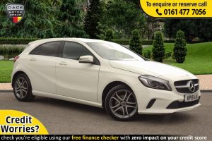 Used 2018 WHITE MERCEDES-BENZ A-CLASS Hatchback 1.6 A 180 SPORT EDITION 5d AUTO 121 BHP (reg. 2018-03-31) for sale in Stockport