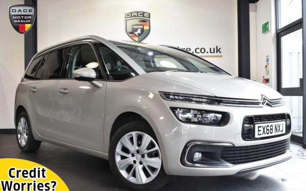 Used 2019 BEIGE CITROEN GRAND C4 SPACETOURER MPV 1.5 BLUEHDI FLAIR S/S EAT8 5DR 129 BHP (reg. 2019-01-21) for sale in Altrincham