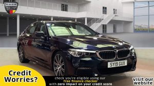 Used 2019 BLACK BMW 5 SERIES Saloon 3.0 530D XDRIVE M SPORT 4d AUTO 261 BHP (reg. 2019-03-27) for sale in Manchester