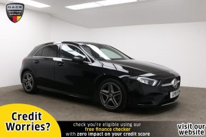 Used 2019 BLACK MERCEDES-BENZ A-CLASS Hatchback 2.0 A 200 D AMG LINE 5d AUTO 148 BHP (reg. 2019-07-30) for sale in Manchester