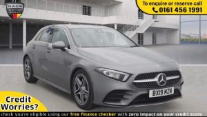 Used 2019 GREY MERCEDES-BENZ A-CLASS Hatchback 1.3 A 180 AMG LINE 5d 135 BHP (reg. 2019-04-15) for sale in Wilmslow