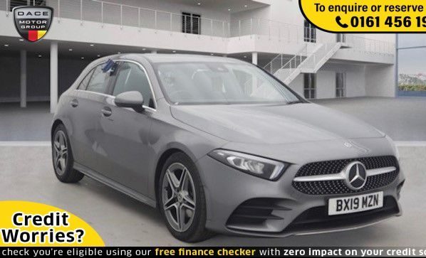 Used 2019 GREY MERCEDES-BENZ A-CLASS Hatchback 1.3 A 180 AMG LINE 5d 135 BHP (reg. 2019-04-15) for sale in Wilmslow