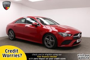 Used 2019 RED MERCEDES-BENZ CLA Coupe 1.3 CLA 200 AMG LINE PREMIUM 4d AUTO 161 BHP (reg. 2019-04-29) for sale in Manchester