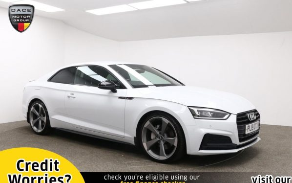 Used 2019 WHITE AUDI A5 Coupe 2.0 TDI BLACK EDITION 2d AUTO 188 BHP (reg. 2019-06-18) for sale in Manchester
