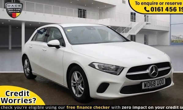 Used 2019 WHITE MERCEDES-BENZ A-CLASS Hatchback 1.3 A 180 SE 5d 135 BHP (reg. 2019-02-10) for sale in Wilmslow
