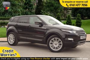 Used 2012 BLACK LAND ROVER RANGE ROVER EVOQUE 4x4 2.2 SD4 PURE TECH 5d 190 BHP (reg. 2012-10-31) for sale in Stockport