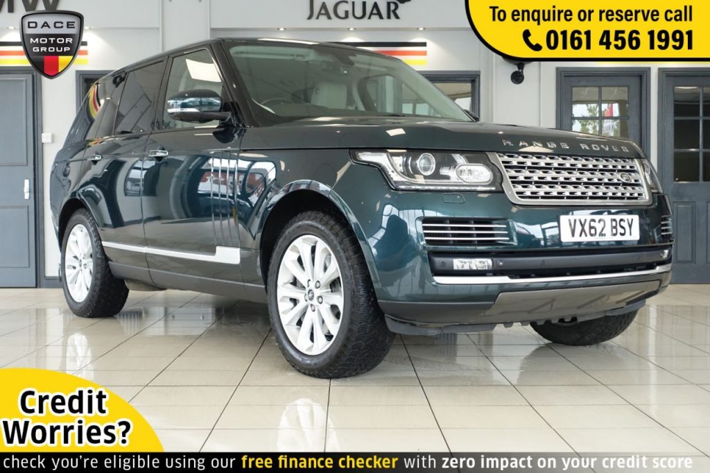 Used 2013 GREEN LAND ROVER RANGE ROVER 4x4 3.0 TDV6 VOGUE SE 5d 258 BHP (reg. 2013-01-22) for sale in Wilmslow