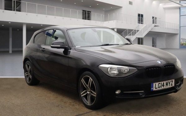 Used 2014 BLACK BMW 1 SERIES Hatchback 1.6 118I SPORT 3DR AUTO 168 BHP (reg. 2014-04-15) for sale in Altrincham