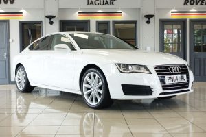 Used 2014 WHITE AUDI A7 Hatchback 3.0 TDI 5d 204 BHP (reg. 2014-09-01) for sale in Wilmslow