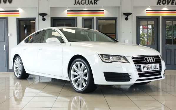 Used 2014 WHITE AUDI A7 Hatchback 3.0 TDI 5d 204 BHP (reg. 2014-09-01) for sale in Wilmslow