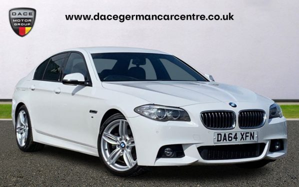 Used 2014 WHITE BMW 5 SERIES Saloon 2.0 520D M SPORT 4DR AUTO 188 BHP (reg. 2014-12-09) for sale in Altrincham