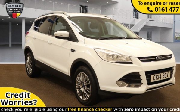 Used 2014 WHITE FORD KUGA Hatchback 2.0 TITANIUM TDCI 5d AUTO 160 BHP (reg. 2014-07-31) for sale in Stockport