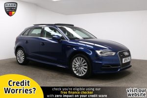 Used 2015 BLUE AUDI A3 Hatchback 1.4 SPORTBACK E-TRON 5d AUTO 101 BHP (reg. 2015-07-27) for sale in Manchester