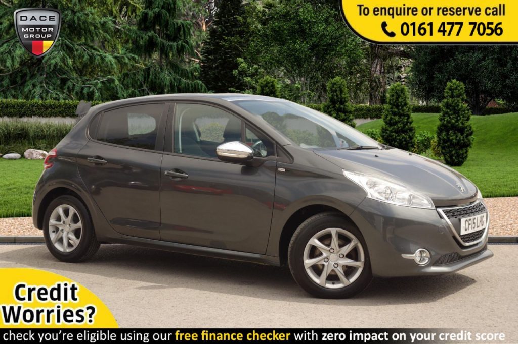 Used 2015 GREY PEUGEOT 208 Hatchback 1.4 HDI STYLE 5d 70 BHP (reg. 2015-08-11) for sale in Stockport