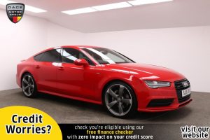 Used 2015 RED AUDI A7 Hatchback 3.0 SPORTBACK TDI QUATTRO BLACK EDITION 5d AUTO 215 BHP (reg. 2015-05-30) for sale in Manchester