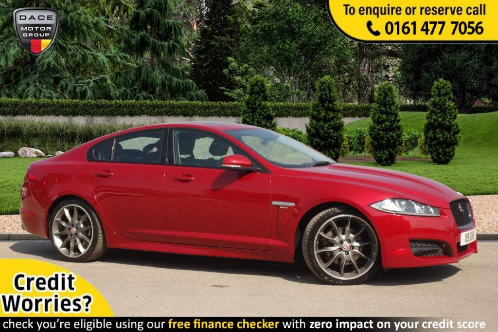 Used 2015 RED JAGUAR XF Saloon 2.2 D R-SPORT BLACK 4d AUTO 200 BHP (reg. 2015-06-04) for sale in Stockport