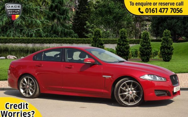 Used 2015 RED JAGUAR XF Saloon 2.2 D R-SPORT BLACK 4d AUTO 200 BHP (reg. 2015-06-04) for sale in Stockport