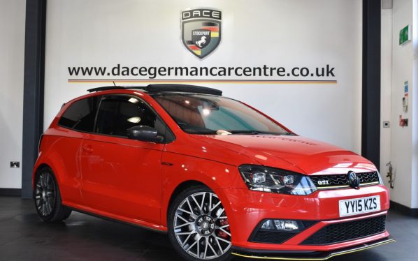Used 2015 RED VOLKSWAGEN POLO Hatchback 1.8 GTI DSG 3DR 189 BHP (reg. 2015-03-31) for sale in Altrincham